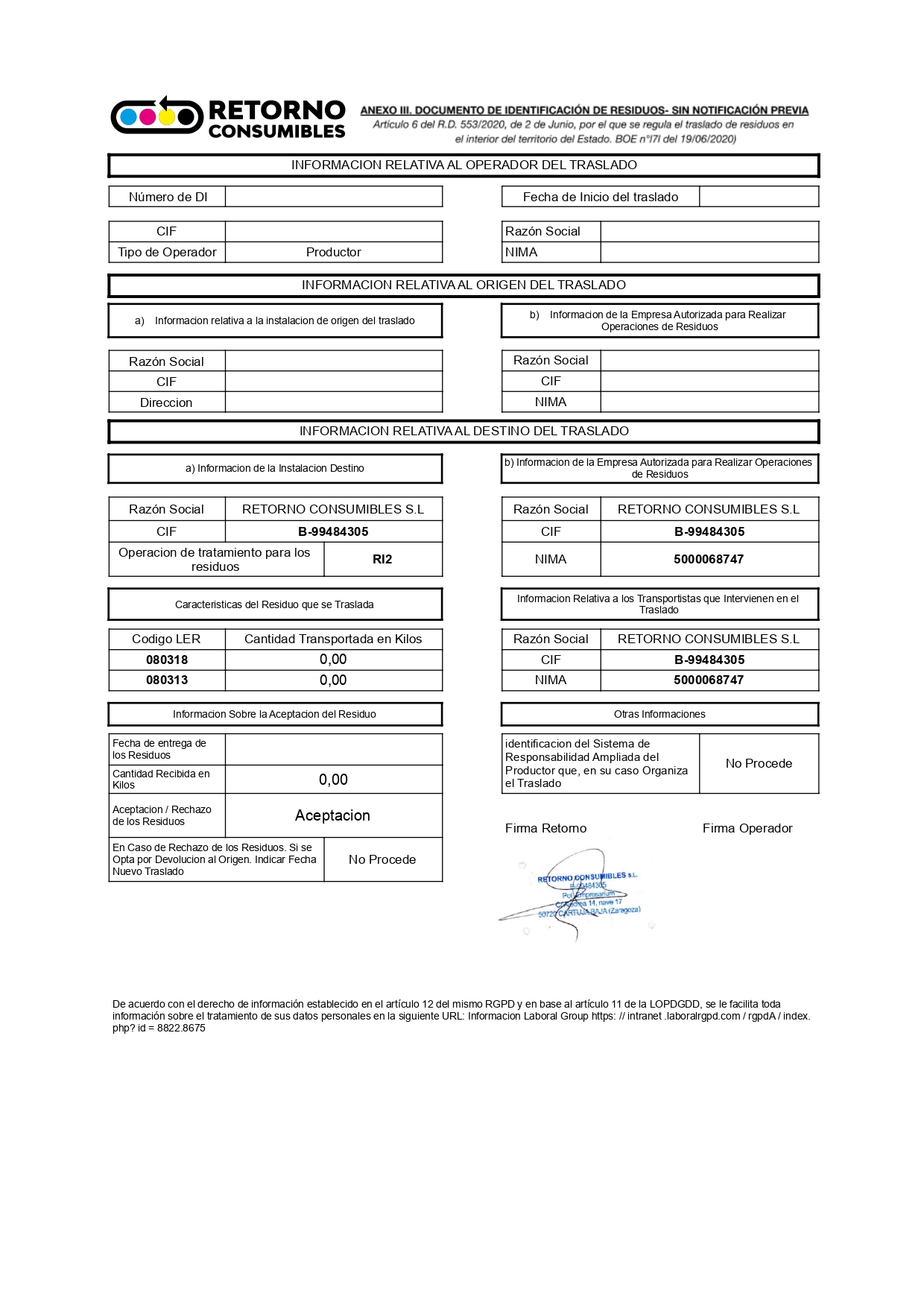 Ejemplo de documento de identificacion